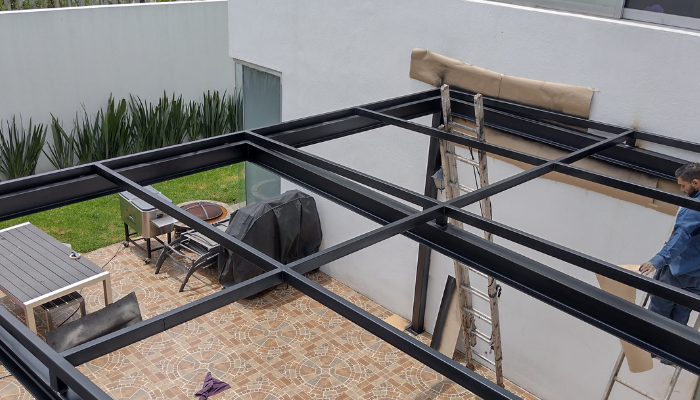 PERGOLAS DE ACERO, MADERA O DOMOS DE CRISTAL TEMPLADO PARA TERRAZA EN CDMX Y BOSQUE REAL