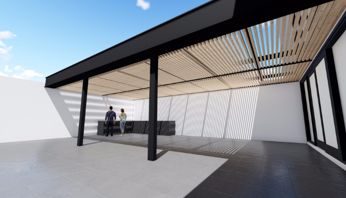 PERGOLAS Y DOMOS PARA TERRAZA, PERGOLAS DE ACERO Y CRISTAL TEMPLADO CON ALUMINIO Y MADERA 