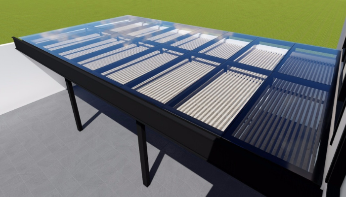 PERGOLAS Y DOMOS PARA TERRAZA, PERGOLAS DE ACERO Y CRISTAL TEMPLADO CON ALUMINIO Y MADERA 