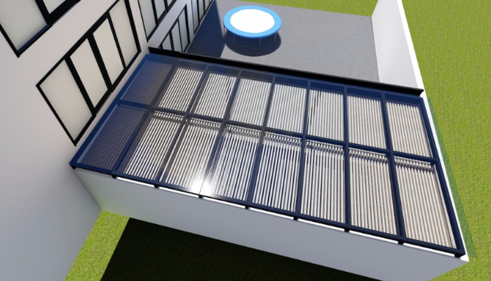 PERGOLAS Y DOMOS PARA TERRAZA, PERGOLAS DE ACERO Y CRISTAL TEMPLADO CON ALUMINIO Y MADERA 