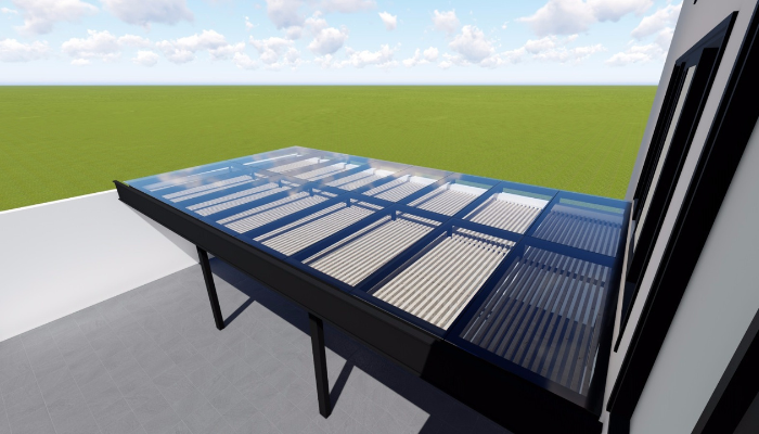 PERGOLAS Y DOMOS PARA TERRAZA, PERGOLAS DE ACERO Y CRISTAL TEMPLADO CON ALUMINIO Y MADERA 